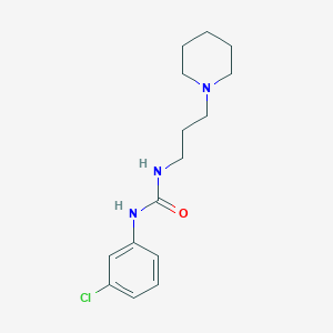 molecular formula C15H22ClN3O B15014443 Urea, 1-(3-chlorophenyl)-3-[3-(1-piperidyl)propyl]- 
