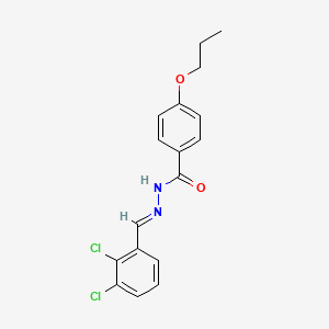 molecular formula C17H16Cl2N2O2 B15014549 N'-[(E)-(2,3-dichlorophenyl)methylidene]-4-propoxybenzohydrazide 