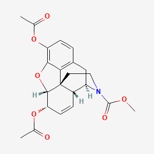 molecular formula C22H23NO7 B1501492 N-Methoxycarbonyl Normorphine Diacetate CAS No. 1261079-79-1
