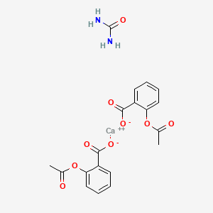 Bis(o-acetylsalicylato)(urea-O)calcium