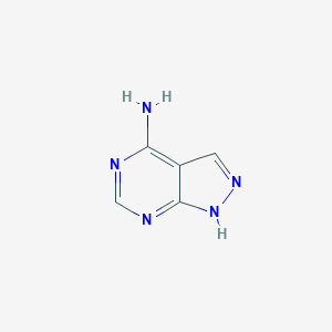molecular formula C5H5N5 B015015 1H-Pyrazolo[3,4-d]pyrimidin-4-amine CAS No. 2380-63-4