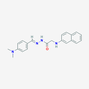 molecular formula C21H22N4O B15015112 N'-[(E)-[4-(Dimethylamino)phenyl]methylidene]-2-[(naphthalen-2-YL)amino]acetohydrazide 