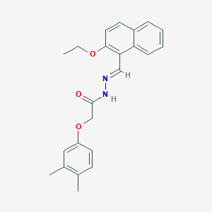 molecular formula C23H24N2O3 B15015158 2-(3,4-dimethylphenoxy)-N'-[(E)-(2-ethoxynaphthalen-1-yl)methylidene]acetohydrazide 