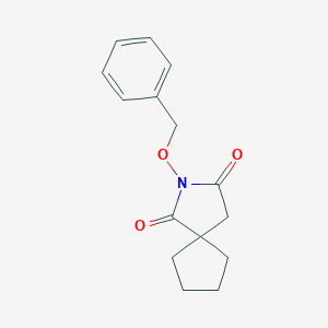 molecular formula C15H17NO3 B150153 N-(Benzyloxy)-2-azaspiro(4.4)nonane-1,3-dione CAS No. 131042-61-0