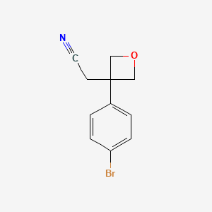 2-(3-(4-Bromophenyl)oxetan-3-YL)acetonitrile