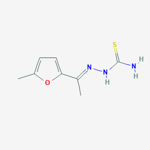 molecular formula C8H11N3OS B15015427 Ethanone, 1-(5-methylfur-2-yl)-, thiosemicarbazone 