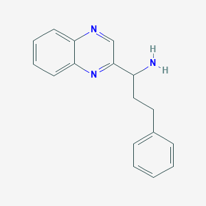 B1501579 3-Phenyl-1-quinoxalin-2-YL-propylamine CAS No. 885275-30-9