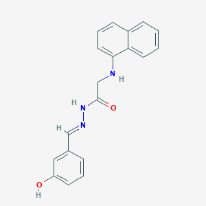 molecular formula C19H17N3O2 B15015917 N'-[(E)-(3-Hydroxyphenyl)methylidene]-2-[(naphthalen-1-YL)amino]acetohydrazide 
