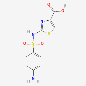 2-[[(4-Aminophenyl)sulfonyl]amino]-4-thiazolecarboxylic acid