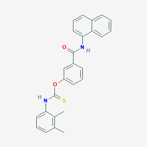 molecular formula C26H22N2O2S B15016161 O-[3-(naphthalen-1-ylcarbamoyl)phenyl] (2,3-dimethylphenyl)carbamothioate 