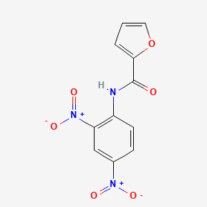 molecular formula C11H7N3O6 B15016245 N-(2,4-dinitrophenyl)furan-2-carboxamide 