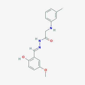 molecular formula C17H19N3O3 B15016316 N'-[(E)-(2-hydroxy-5-methoxyphenyl)methylidene]-2-[(3-methylphenyl)amino]acetohydrazide (non-preferred name) 