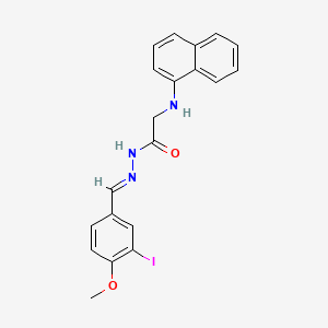 molecular formula C20H18IN3O2 B15016328 N'-[(E)-(3-Iodo-4-methoxyphenyl)methylidene]-2-[(naphthalen-1-YL)amino]acetohydrazide 