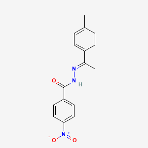 molecular formula C16H15N3O3 B15016599 N'-[1-(4-methylphenyl)ethylidene]-4-nitrobenzohydrazide 