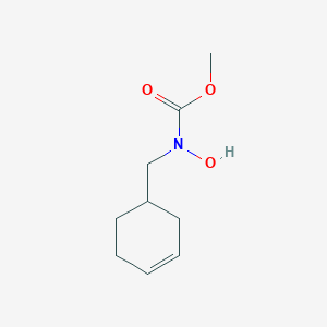 molecular formula C9H15NO3 B150166 Methyl N-(cyclohex-3-EN-1-ylmethyl)-N-hydroxycarbamate CAS No. 136738-33-5
