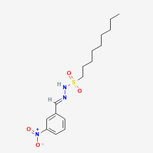 molecular formula C16H25N3O4S B15016797 N'-[(E)-(3-nitrophenyl)methylidene]nonane-1-sulfonohydrazide 