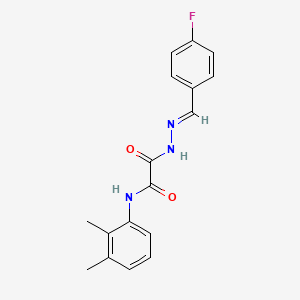 molecular formula C17H16FN3O2 B15017135 N-(2,3-dimethylphenyl)-2-[(2E)-2-(4-fluorobenzylidene)hydrazinyl]-2-oxoacetamide 