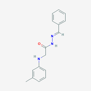 molecular formula C16H17N3O B15017166 N'-[(E)-phenylmethylidene]-2-(3-toluidino)acetohydrazide 