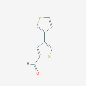 molecular formula C9H6OS2 B150174 [3,3'-Bithiophene]-5-carbaldehyde CAS No. 137320-59-3