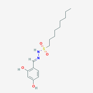 molecular formula C16H26N2O4S B15017790 N'-[(E)-(2,4-dihydroxyphenyl)methylidene]nonane-1-sulfonohydrazide 