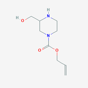 B1501859 3-Hydroxymethyl-piperazine-1-carboxylic acid allyl ester CAS No. 885275-39-8