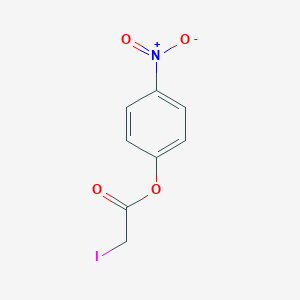 molecular formula C8H6INO4 B015019 对硝基苯基碘乙酸酯 CAS No. 31252-85-4
