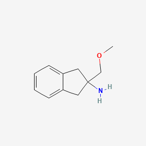 molecular formula C11H15NO B1501949 2-Methoxymethyl-indan-2-ylamine CAS No. 774222-44-5