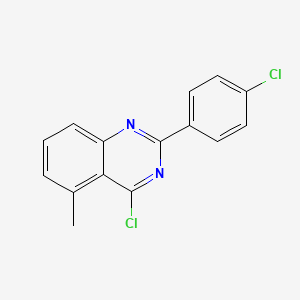 B1501955 4-Chloro-2-(4-chlorophenyl)-5-methylquinazoline CAS No. 885277-78-1