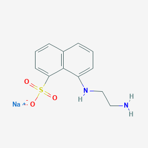 molecular formula C12H13N2NaO3S B015020 N-(氨基乙基)-8-萘胺-1-磺酸钠盐 CAS No. 185503-88-2