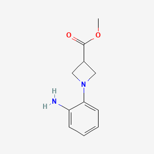 molecular formula C11H14N2O2 B1502060 Methyl 1-(2-aminophenyl)azetidine-3-carboxylate CAS No. 887595-87-1