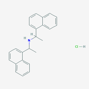 molecular formula C24H24ClN B1502086 Bis[(S)-(+)-(1-naphthyl)ethyl]amine hydrochloride 