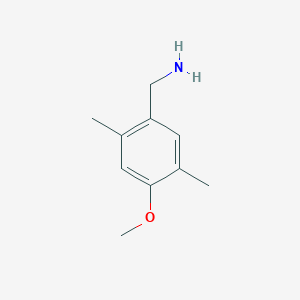 molecular formula C10H15NO B1502106 4-Methoxy-2,5-dimethylbenzylamine CAS No. 168405-44-5