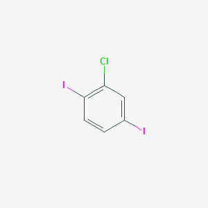 molecular formula C6H3ClI2 B1502108 2-Chloro-1,4-diiodobenzene CAS No. 79887-23-3