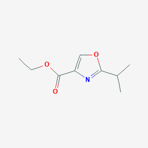 molecular formula C9H13NO3 B1502117 Ethyl 2-isopropyloxazole-4-carboxylate 