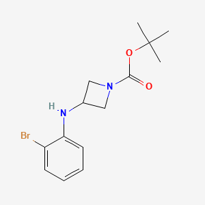 molecular formula C14H19BrN2O2 B1502118 Tert-butyl 3-(2-bromoanilino)azetidine-1-carboxylate CAS No. 887579-47-7