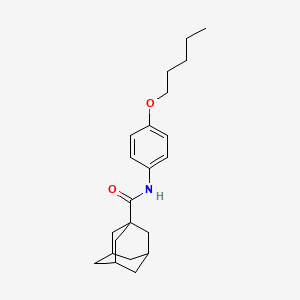 molecular formula C22H31NO2 B15021247 N-[4-(Pentyloxy)phenyl]adamantane-1-carboxamide 