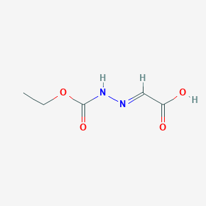 molecular formula C5H8N2O4 B150213 (2E)-2-(ethoxycarbonylhydrazinylidene)acetic acid CAS No. 139397-88-9