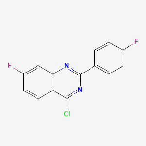 4-Chloro-7-fluoro-2-(4-fluorophenyl)quinazoline