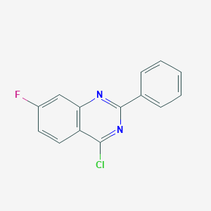 B1502161 4-Chloro-7-fluoro-2-phenylquinazoline CAS No. 885277-10-1