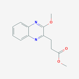 molecular formula C13H14N2O3 B15021797 Methyl 3-(3-methoxyquinoxalin-2-yl)propanoate 