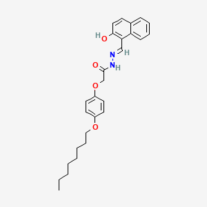 molecular formula C27H32N2O4 B15022092 N'-[(E)-(2-hydroxynaphthalen-1-yl)methylidene]-2-[4-(octyloxy)phenoxy]acetohydrazide 