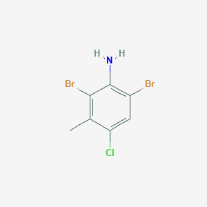 molecular formula C7H6Br2ClN B1502210 4-Chloro-2,6-dibromo-3-methylaniline CAS No. 861559-78-6
