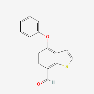 molecular formula C15H10O2S B1502243 4-Phenoxybenzo[b]thiophene-7-carbaldehyde CAS No. 1121583-63-8