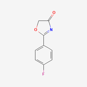 molecular formula C9H6FNO2 B1502249 2-(4-Fluorophenyl)oxazol-4(5H)-one CAS No. 897027-68-8