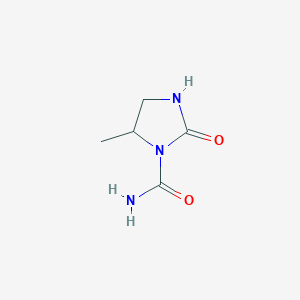 molecular formula C5H9N3O2 B150226 5-Methyl-2-oxoimidazolidine-1-carboxamide CAS No. 125577-53-9