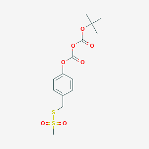 molecular formula C14H18O7S2 B015023 p-O-t-Boc-benzylmethanethiosulfonate CAS No. 887353-41-5
