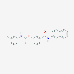 molecular formula C26H22N2O2S B15023134 O-[3-(naphthalen-2-ylcarbamoyl)phenyl] (2,3-dimethylphenyl)carbamothioate 