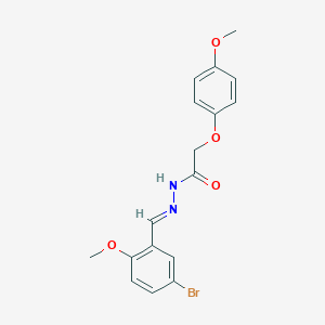 molecular formula C17H17BrN2O4 B15023379 N'-[(E)-(5-bromo-2-methoxyphenyl)methylidene]-2-(4-methoxyphenoxy)acetohydrazide 
