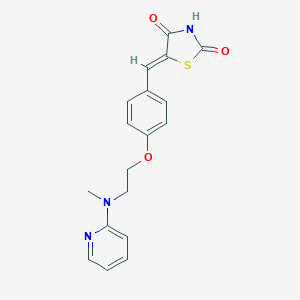 molecular formula C18H17N3O3S B150236 脱氢罗格列酮，(5Z)- CAS No. 160596-25-8