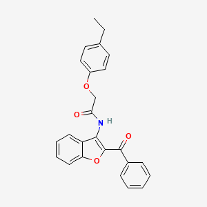molecular formula C25H21NO4 B15023915 N-(2-benzoyl-1-benzofuran-3-yl)-2-(4-ethylphenoxy)acetamide 